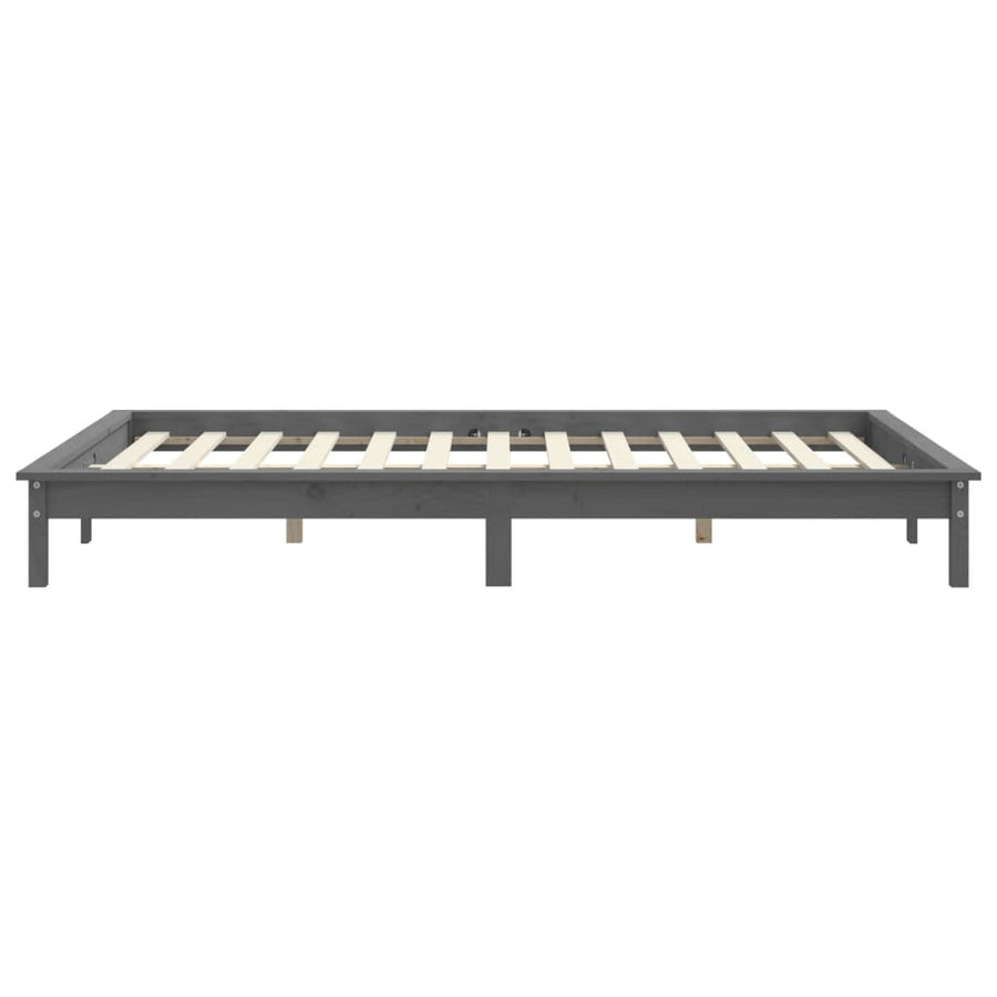 Bedframe Massief Grenenhout 4Ft Small Double 120 x 190 cm Grijs