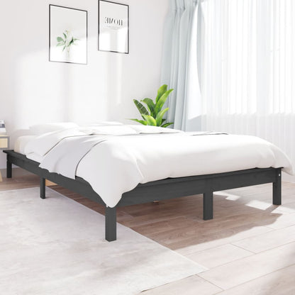 Bedframe Massief Grenenhout 4Ft Small Double 120 x 190 cm Grijs