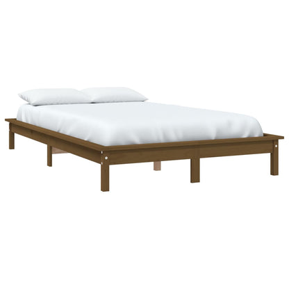 Bedframe Grenenhout 4Ft Small Double 120 x 190 cm Honingbruin