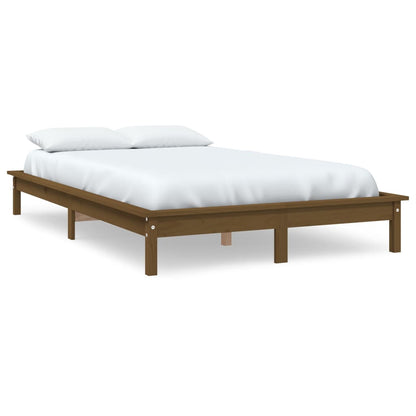 Bedframe Massief Grenenhout 140 x 190 cm Honingbruin