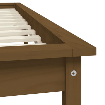 Bedframe Massief Grenenhout 140 x 190 cm Honingbruin