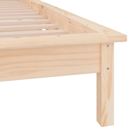 Bedframe Led Massief Hout 100X200 Cm