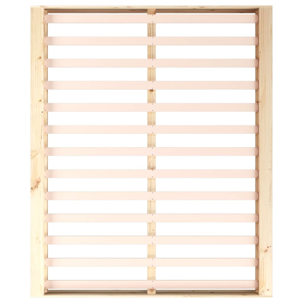Bedframe Massief Hout 6Ft Super King 180 x 200 cm Naturel