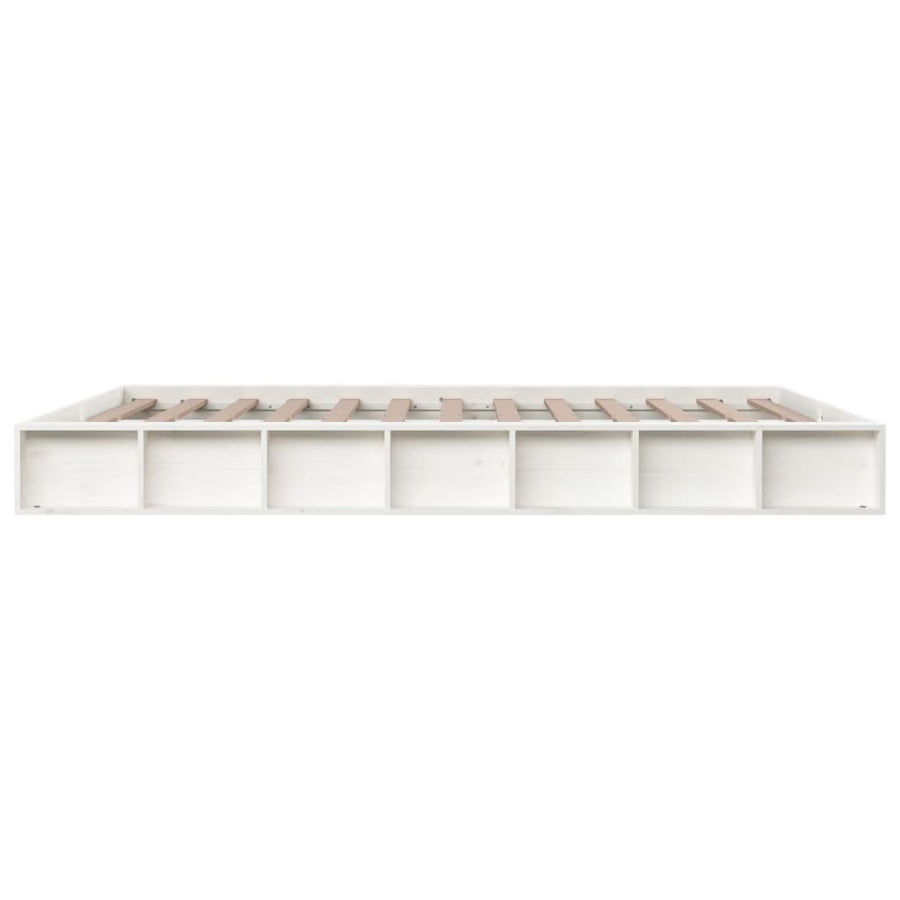 Bedframe massief hout wit 180x200 cm 6FT Super King 180 x 200 cm Wit