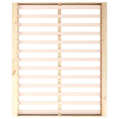 Bedframe Massief Hout 5Ft King Size 150 x 200 cm Naturel