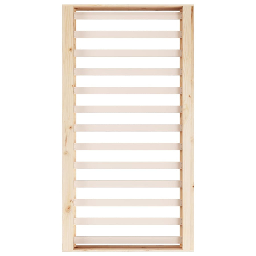 Bedframe Massief Hout 100 x 200 cm Naturel