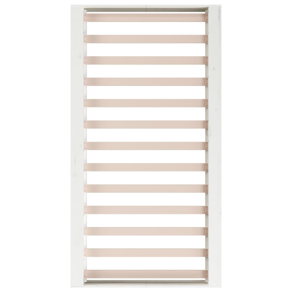 Bedframe Massief Hout 100 x 200 cm Wit