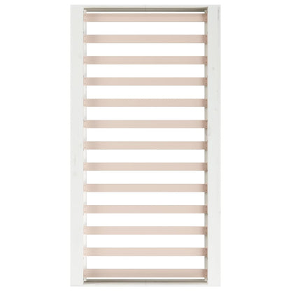 Bedframe Massief Hout 100 x 200 cm Wit