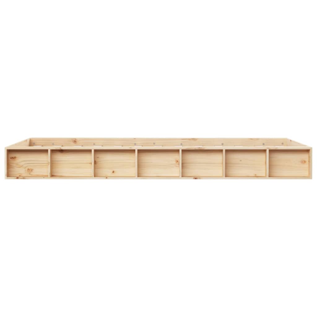 Bedframe Massief Hout 2Ft6 Small Single 75 x 190 cm Naturel