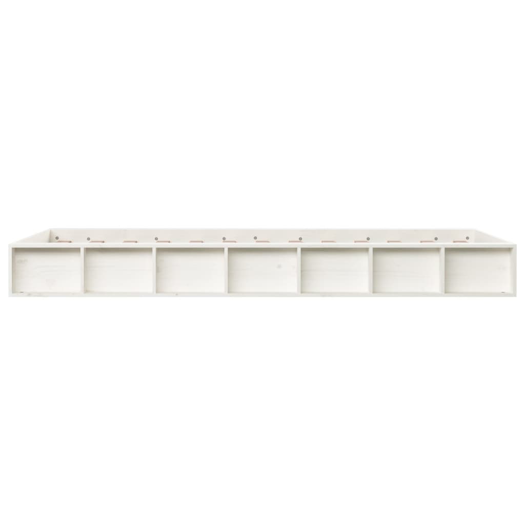 Bedframe Massief Hout 2Ft6 Small Single 75 x 190 cm Wit