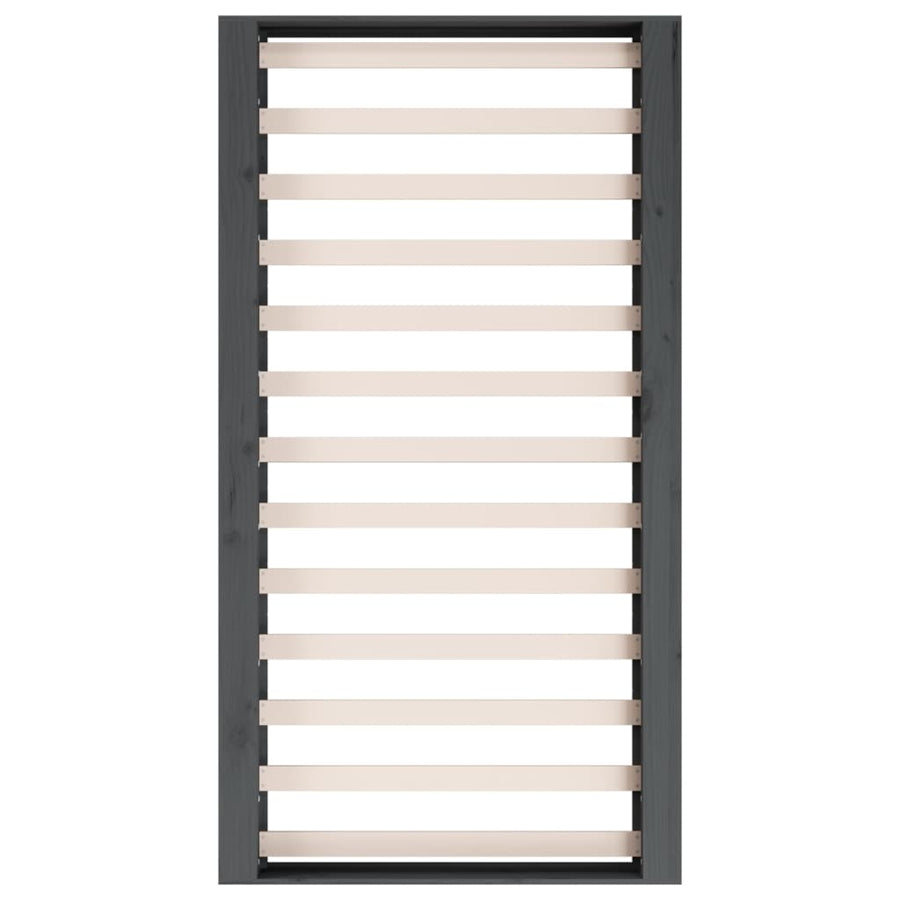 Bedframe Massief Hout 2Ft6 Small Single 75 x 190 cm Grijs