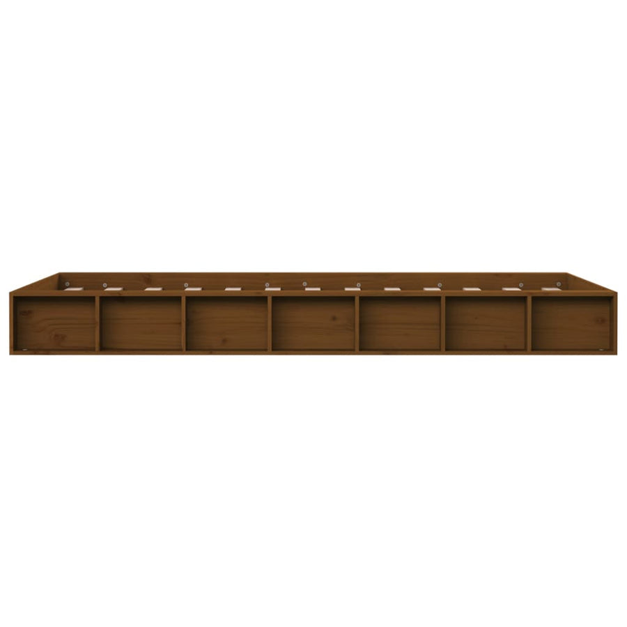 Bedframe Massief Hout 2Ft6 Small Single 75 x 190 cm Honingbruin