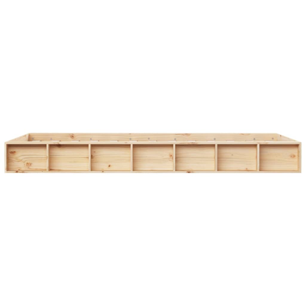 Bedframe Massief Hout 3Ft Single 90 x 190 cm Naturel