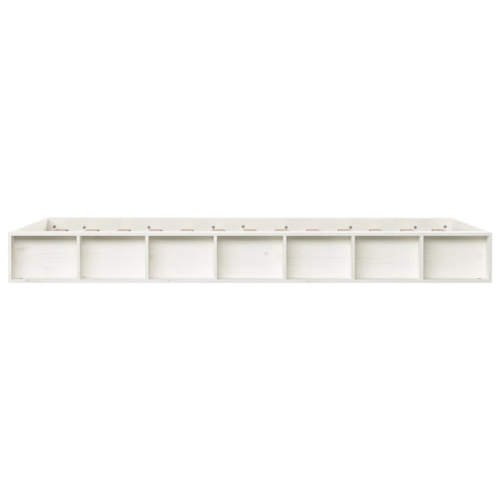 Bedframe Massief Hout 3Ft Single 90 x 190 cm Wit