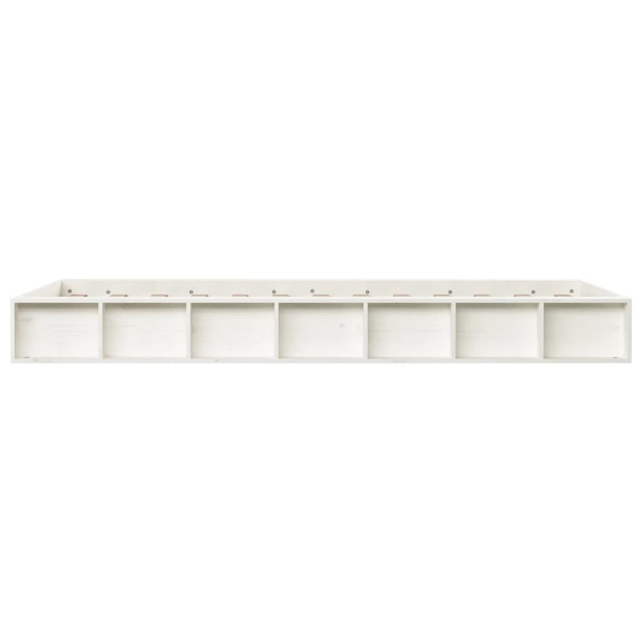 Bedframe Massief Hout 3Ft Single 90 x 190 cm Wit