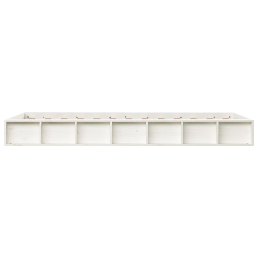 Bedframe Massief Hout 4Ft Small Double 120 x 190 cm Wit