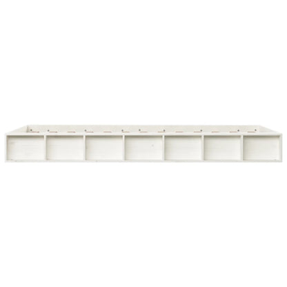 Bedframe Massief Hout 4Ft6 Double 135 x 190 cm Wit