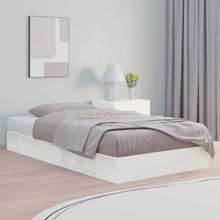 Bedframe Massief Hout 4Ft6 Double 135 x 190 cm Wit