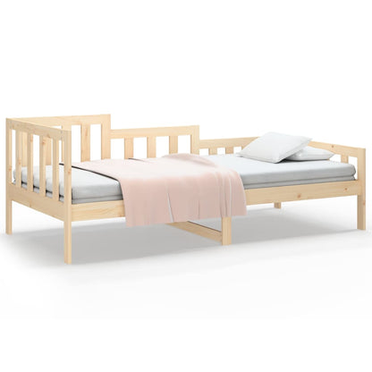 Slaapbank Zonder Matras Massief Grenenhout 80 x 200 cm Naturel