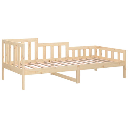 Slaapbank Zonder Matras Massief Grenenhout 80 x 200 cm Naturel