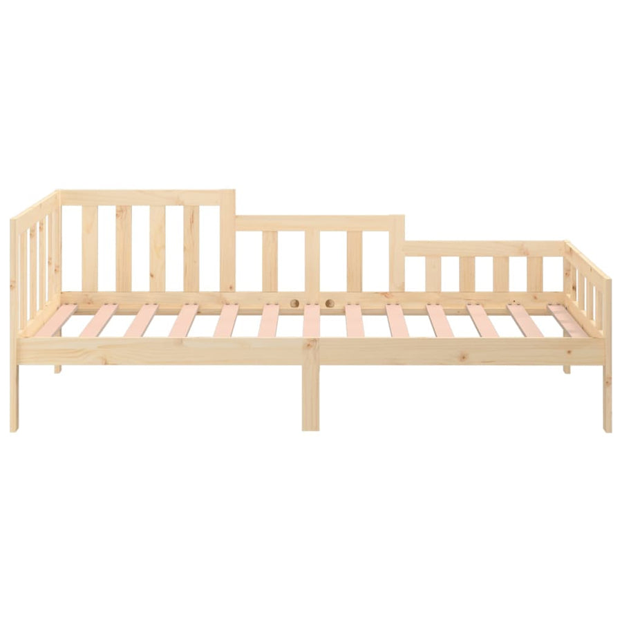 Slaapbank Zonder Matras Massief Grenenhout 80 x 200 cm Naturel