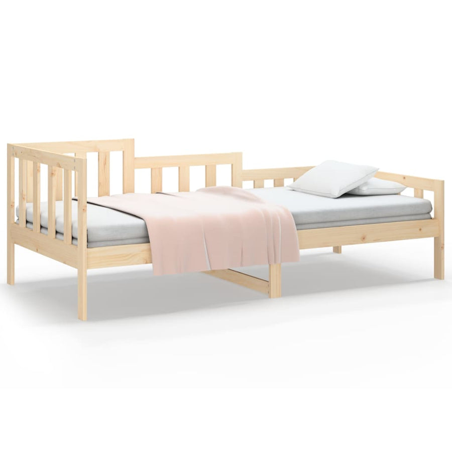 Slaapbank Zonder Matras Massief Grenenhout 90 x 190 cm Naturel