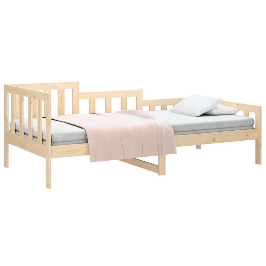 Slaapbank Zonder Matras Massief Grenenhout 90 x 190 cm Naturel