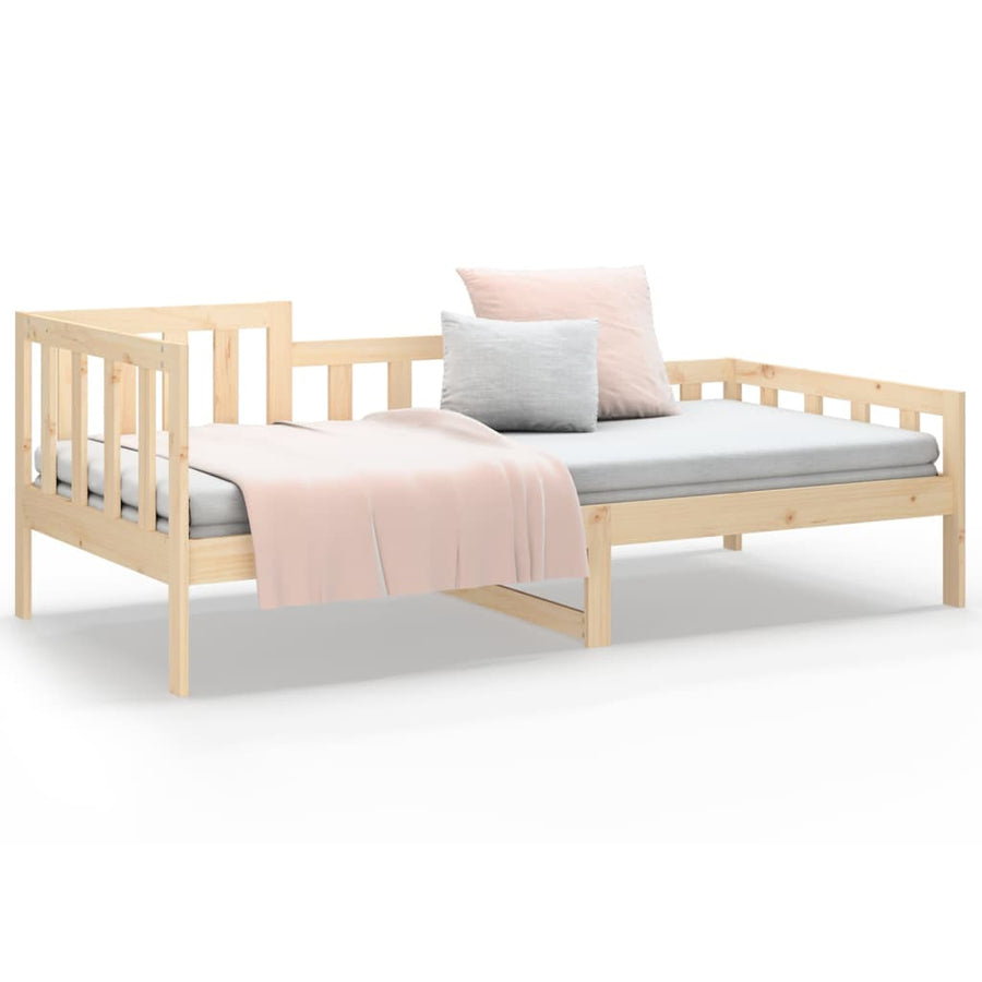 Slaapbank Zonder Matras Massief Grenenhout 90 x 190 cm Naturel