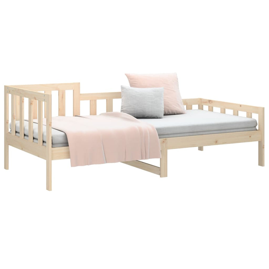 Slaapbank Zonder Matras Massief Grenenhout 90 x 190 cm Naturel