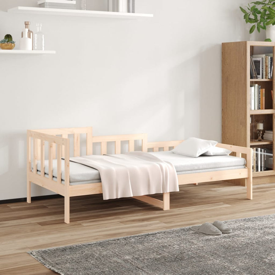 Slaapbank Zonder Matras Massief Grenenhout 90 x 190 cm Naturel