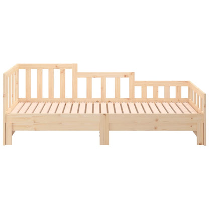 Slaapbank Uitschuifbaar Massief Grenenhout 2X(90X190) Cm