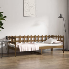 Slaapbank 80X200 Cm Massief Grenenhout Honingbruin