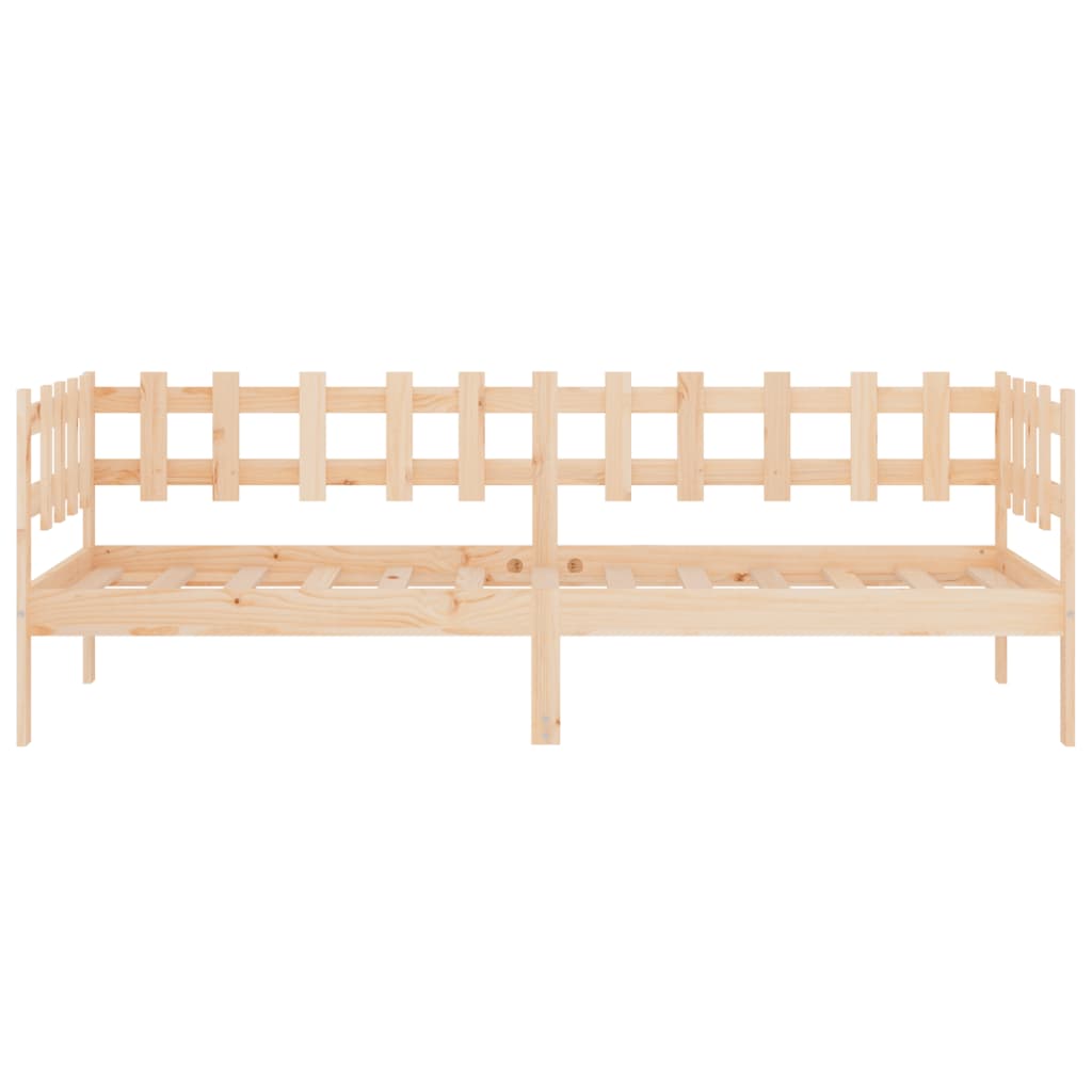 Slaapbank zonder matras 90x200 cm massief grenenhout