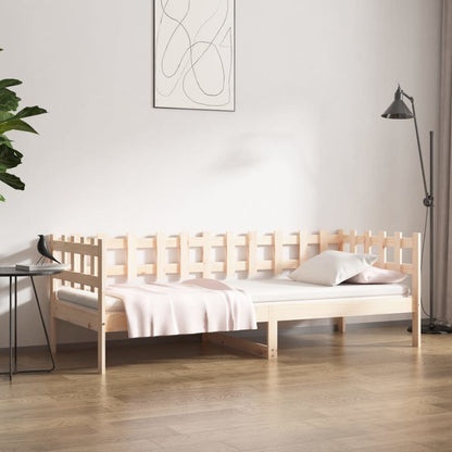Slaapbank zonder matras 90x200 cm massief grenenhout