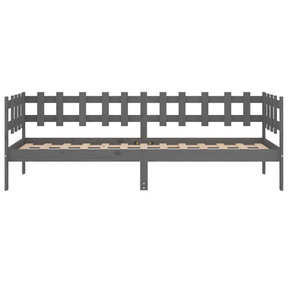 Slaapbank 90X200 Cm Massief Grenenhout Grijs