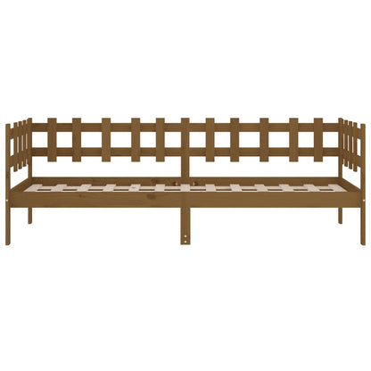 Slaapbank 90X200 Cm Massief Grenenhout Honingbruin
