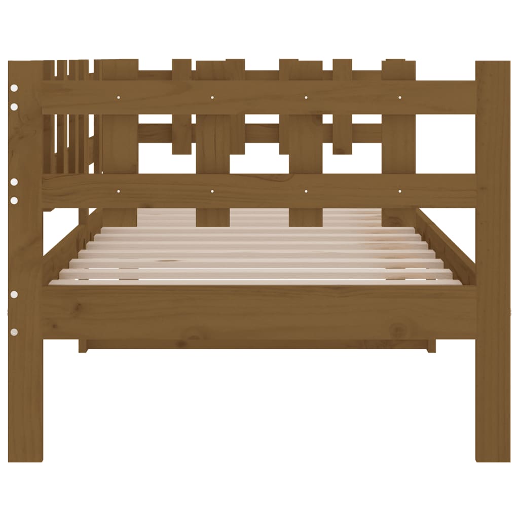 Slaapbank 90X200 Cm Massief Grenenhout Honingbruin