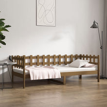 Slaapbank 90X200 Cm Massief Grenenhout Honingbruin