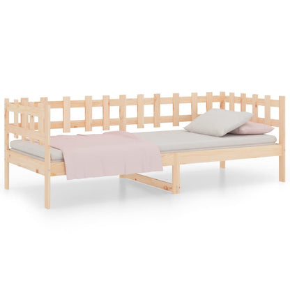 Slaapbank Zonder Matras Massief Grenenhout 90 x 190 cm Naturel