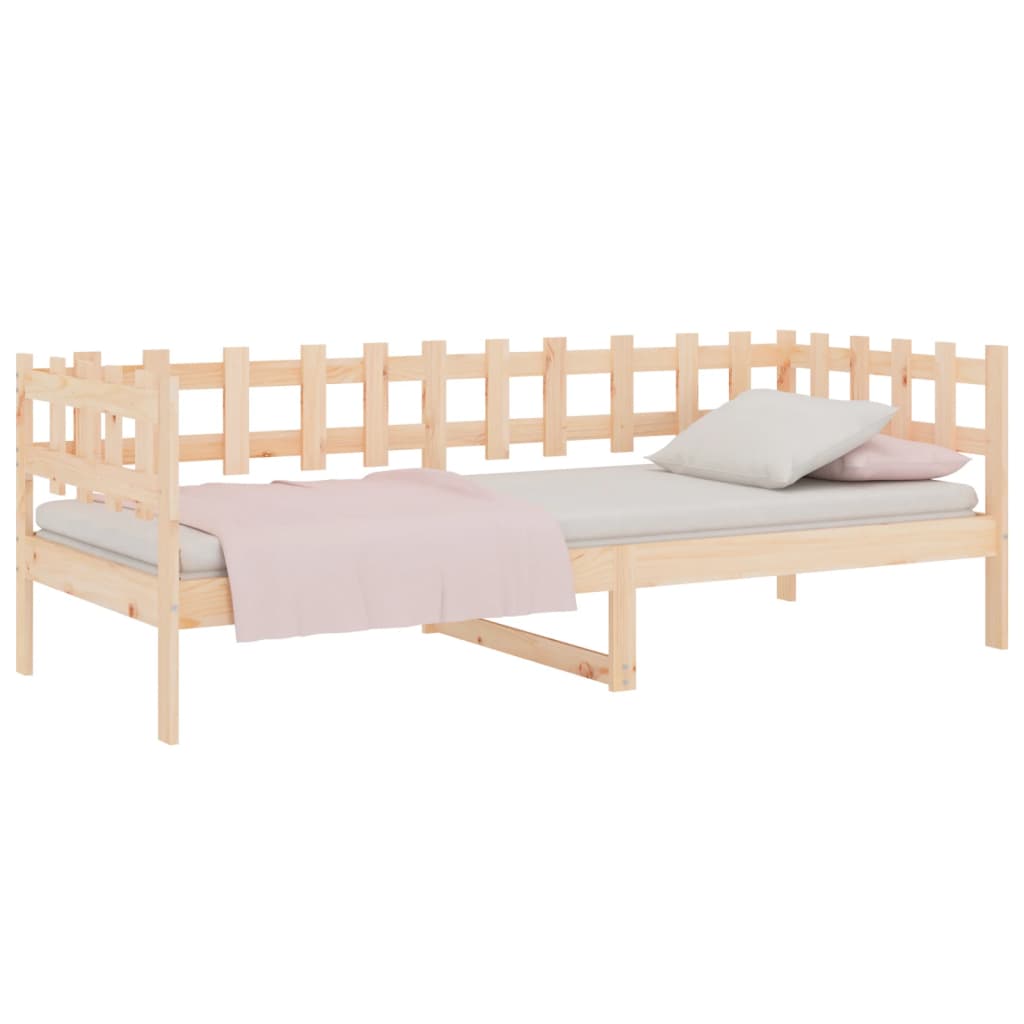 Slaapbank Zonder Matras Massief Grenenhout 90 x 190 cm Naturel