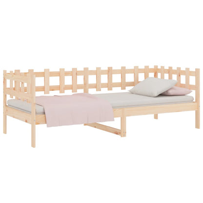 Slaapbank Zonder Matras Massief Grenenhout 90 x 190 cm Naturel