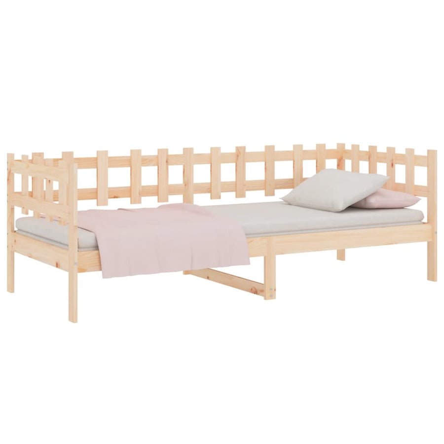 Slaapbank Zonder Matras Massief Grenenhout 90 x 190 cm Naturel