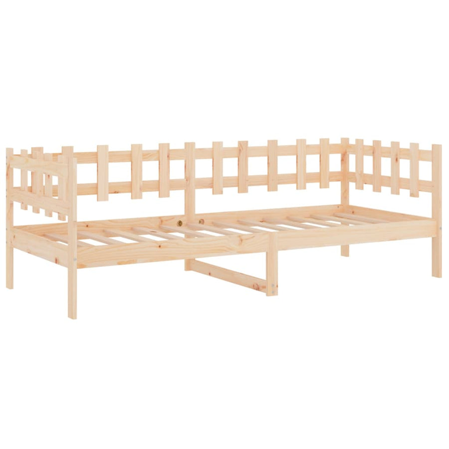 Slaapbank Zonder Matras Massief Grenenhout 90 x 190 cm Naturel