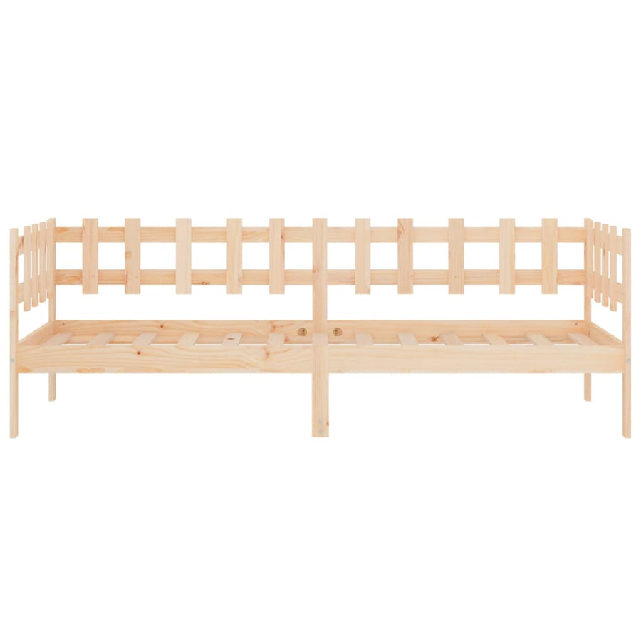 Slaapbank Zonder Matras Massief Grenenhout 90 x 190 cm Naturel