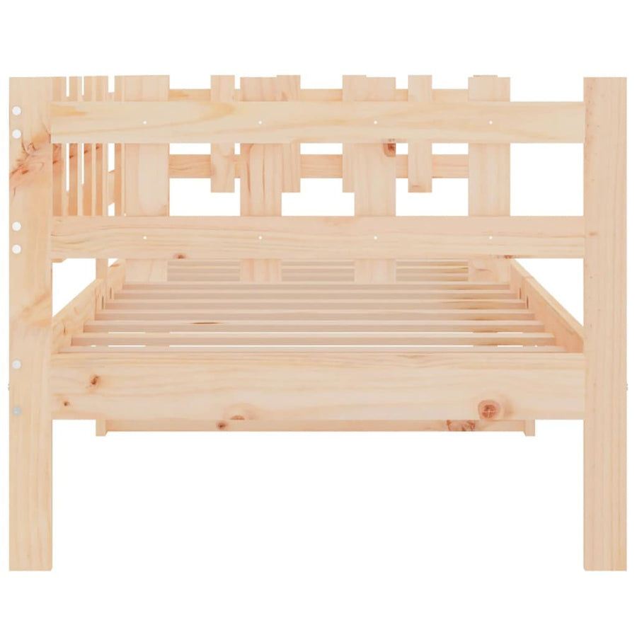 Slaapbank Zonder Matras Massief Grenenhout 90 x 190 cm Naturel