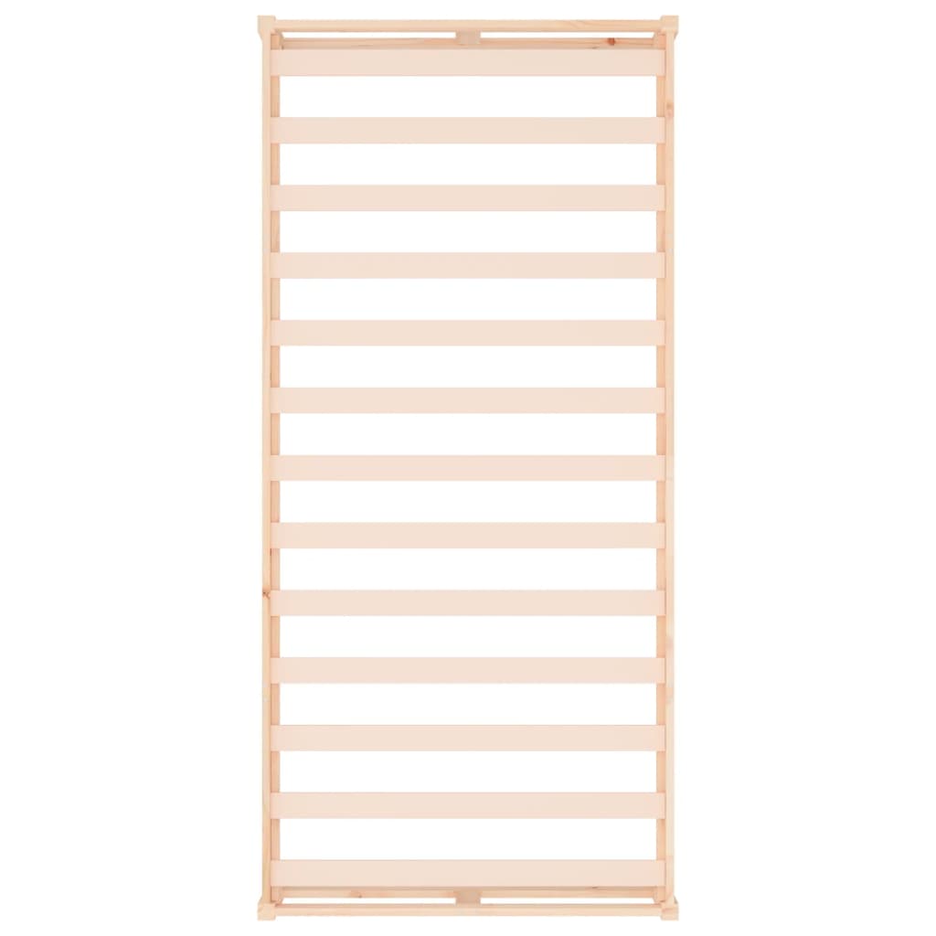 Bedframe Massief Hout 90 x 200 cm Naturel