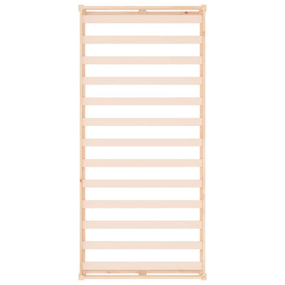 Bedframe Massief Hout 90 x 200 cm Naturel
