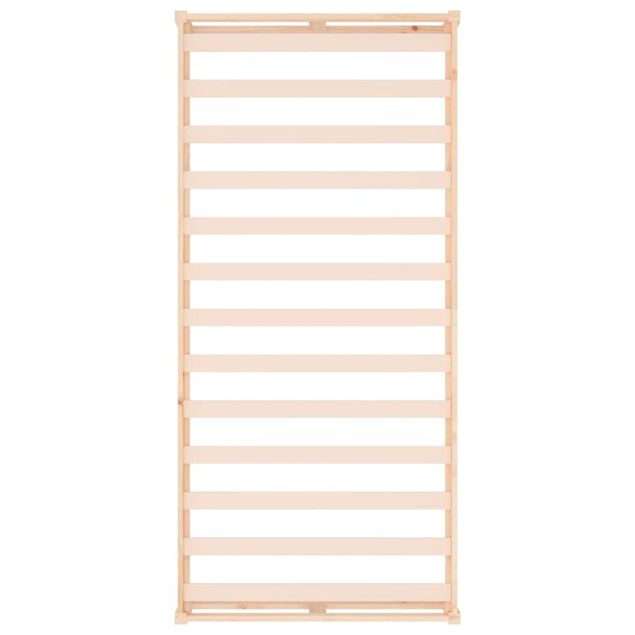 Bedframe Massief Hout 90 x 200 cm Naturel