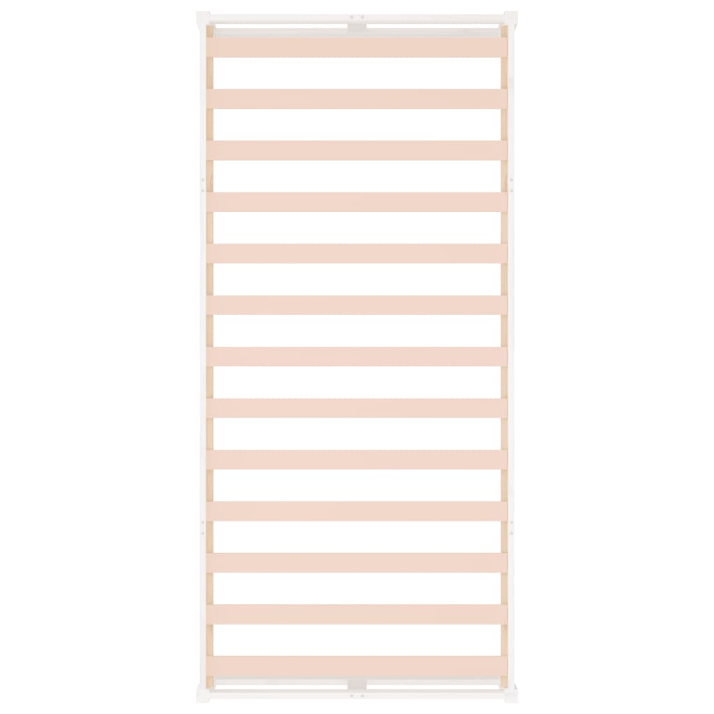 Bedframe Massief Hout 100 x 200 cm Wit