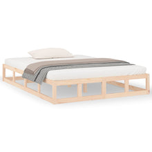 Bedframe Massief Hout 120 x 200 cm Naturel